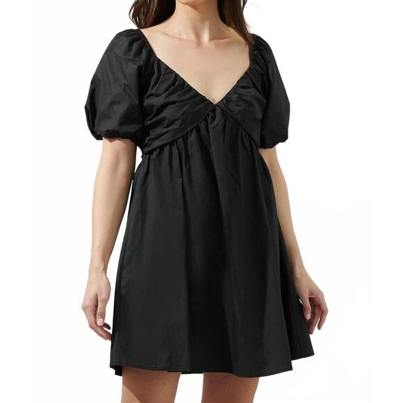 SUGARLIPS Dresses & Skirts - NEW SUGARLIPS leandra poplin mini dress in black